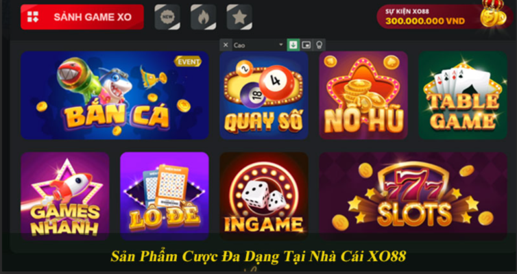 Xo88 đa dạng các thể loại game hấp dẫn